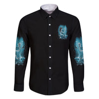 My Demons Tried To Drown Me Mermaid Family Matching Off Shoulder Maxi Dress and Hawaiian Shirt - Wonder Print Shop