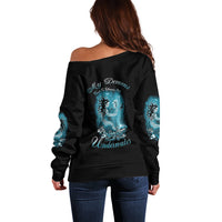 My Demons Tried To Drown Me Mermaid Off Shoulder Sweater - Wonder Print Shop