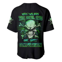 When I Was Born Mad Skull Baseball Jersey - Wonder Print Shop