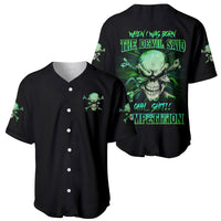 When I Was Born Mad Skull Baseball Jersey - Wonder Print Shop