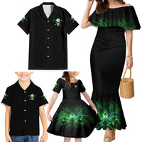 When I Was Born Mad Skull Family Matching Mermaid Dress and Hawaiian Shirt - Wonder Print Shop