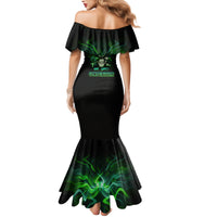 When I Was Born Mad Skull Family Matching Mermaid Dress and Hawaiian Shirt - Wonder Print Shop