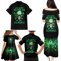 When I Was Born Mad Skull Family Matching Puletasi Dress and Hawaiian Shirt - Wonder Print Shop