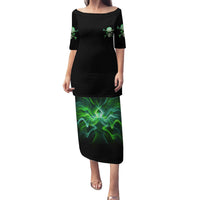 When I Was Born Mad Skull Family Matching Puletasi Dress and Hawaiian Shirt - Wonder Print Shop