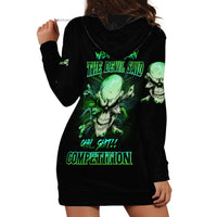 When I Was Born Mad Skull Hoodie Dress - Wonder Print Shop