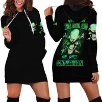 When I Was Born Mad Skull Hoodie Dress - Wonder Print Shop