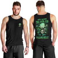 When I Was Born Mad Skull Men Tank Top - Wonder Print Shop