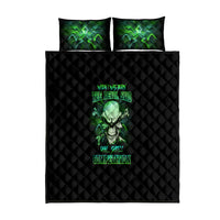When I Was Born Mad Skull Quilt Bed Set - Wonder Print Shop