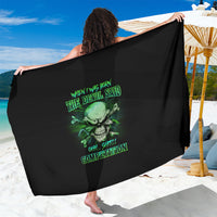 When I Was Born Mad Skull Sarong - Wonder Print Shop