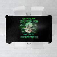When I Was Born Mad Skull Tablecloth - Wonder Print Shop