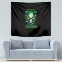 When I Was Born Mad Skull Tapestry - Wonder Print Shop