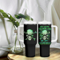When I Was Born Mad Skull Tumbler With Handle - Wonder Print Shop