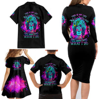 This Is My Life Not Yours Family Matching Long Sleeve Bodycon Dress and Hawaiian Shirt - Wonder Print Shop