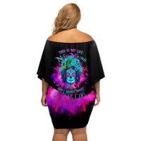 This Is My Life Not Yours Family Matching Off Shoulder Short Dress and Hawaiian Shirt - Wonder Print Shop