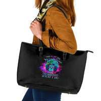 This Is My Life Not Yours Leather Tote Bag - Wonder Print Shop