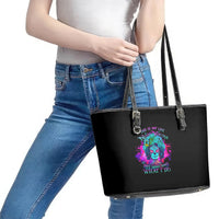This Is My Life Not Yours Leather Tote Bag - Wonder Print Shop