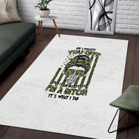 Oh I Pissed You Off Messy Bun Area Rug - Wonder Print Shop