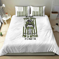 Oh I Pissed You Off Messy Bun Bedding Set - Wonder Print Shop