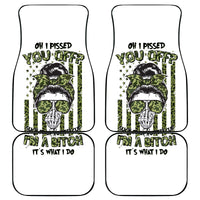 Oh I Pissed You Off Messy Bun Car Mats - Wonder Print Shop