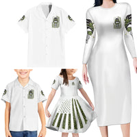 Oh I Pissed You Off Messy Bun Family Matching Long Sleeve Bodycon Dress and Hawaiian Shirt - Wonder Print Shop