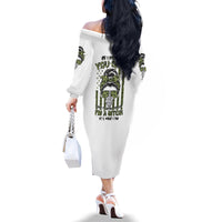 Oh I Pissed You Off Messy Bun Family Matching Off Shoulder Long Sleeve Dress and Hawaiian Shirt - Wonder Print Shop