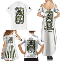 Oh I Pissed You Off Messy Bun Family Matching Summer Maxi Dress and Hawaiian Shirt - Wonder Print Shop
