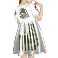 Oh I Pissed You Off Messy Bun Kid Short Sleeve Dress - Wonder Print Shop