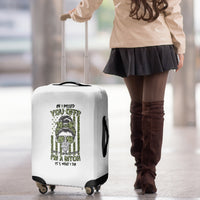 Oh I Pissed You Off Messy Bun Luggage Cover - Wonder Print Shop