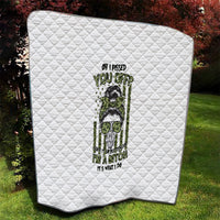 Oh I Pissed You Off Messy Bun Quilt - Wonder Print Shop