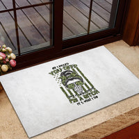 Oh I Pissed You Off Messy Bun Rubber Doormat - Wonder Print Shop