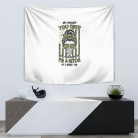 Oh I Pissed You Off Messy Bun Tapestry - Wonder Print Shop