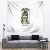 Oh I Pissed You Off Messy Bun Tapestry - Wonder Print Shop