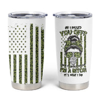 Oh I Pissed You Off Messy Bun Tumbler Cup - Wonder Print Shop