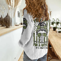 Oh I Pissed You Off Messy Bun Women Casual Shirt - Wonder Print Shop