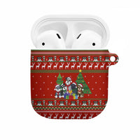 Miniature Schnauzer Family Snow Christmas AirPods Case Xmas Holiday Patterns - Wonder Print Shop