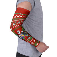 Miniature Schnauzer Family Snow Christmas Arm Sleeves Xmas Holiday Patterns - Wonder Print Shop