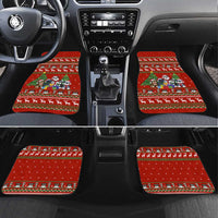 Miniature Schnauzer Family Snow Christmas Car Mats Xmas Holiday Patterns - Wonder Print Shop