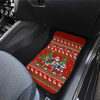 Miniature Schnauzer Family Snow Christmas Car Mats Xmas Holiday Patterns - Wonder Print Shop