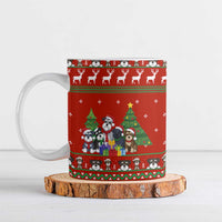 Miniature Schnauzer Family Snow Christmas Ceramic Mug Xmas Holiday Patterns - Wonder Print Shop