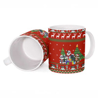 Miniature Schnauzer Family Snow Christmas Ceramic Mug Xmas Holiday Patterns - Wonder Print Shop