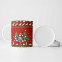 Miniature Schnauzer Family Snow Christmas Ceramic Mug Xmas Holiday Patterns - Wonder Print Shop