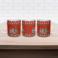Miniature Schnauzer Family Snow Christmas Ceramic Mug Xmas Holiday Patterns - Wonder Print Shop