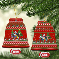 Miniature Schnauzer Family Snow Christmas Ceramic Ornament Xmas Holiday Patterns - Wonder Print Shop
