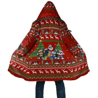 Miniature Schnauzer Family Snow Christmas Cloak Xmas Holiday Patterns - Wonder Print Shop