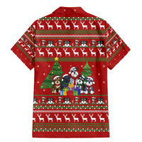 Miniature Schnauzer Family Snow Christmas Family Matching Mermaid Dress and Hawaiian Shirt Xmas Holiday Patterns - Wonder Print Shop