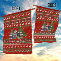 Miniature Schnauzer Family Snow Christmas Garden Flag Xmas Holiday Patterns - Wonder Print Shop