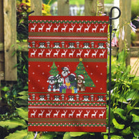 Miniature Schnauzer Family Snow Christmas Garden Flag Xmas Holiday Patterns - Wonder Print Shop