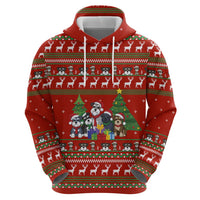 Miniature Schnauzer Family Snow Christmas Hoodie Xmas Holiday Patterns - Wonder Print Shop