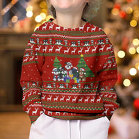 Miniature Schnauzer Family Snow Christmas Kid Ugly Christmas Sweater Xmas Holiday Patterns - Wonder Print Shop