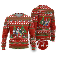 Miniature Schnauzer Family Snow Christmas Ugly Christmas Sweater Xmas Holiday Patterns - Wonder Print Shop